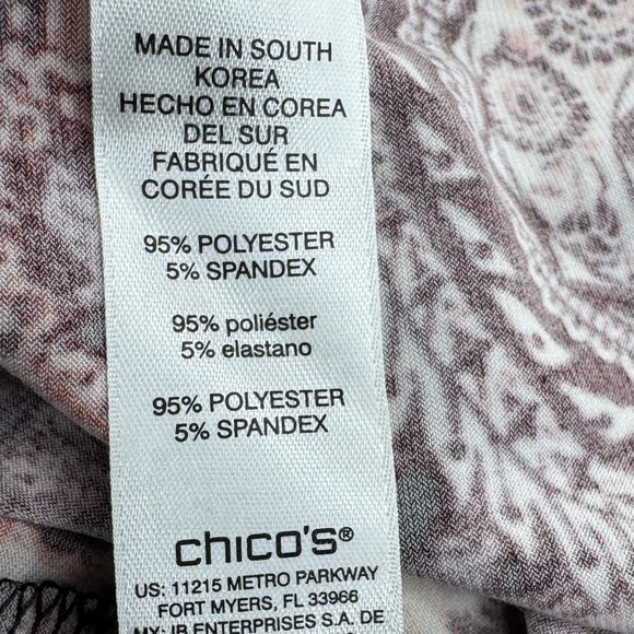 Chico’s Paisley Long Sleeve Maxi Dress Size Chicos 0 US 4 Small - Picture 7 of 13